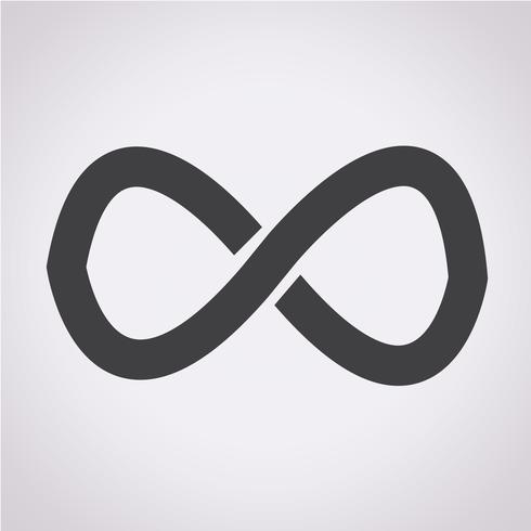 oändlighet symbol symbol tecken vektor