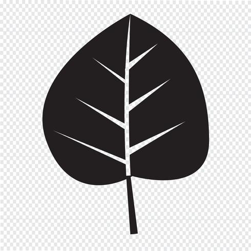 Leaf Icon Symbol Zeichen vektor