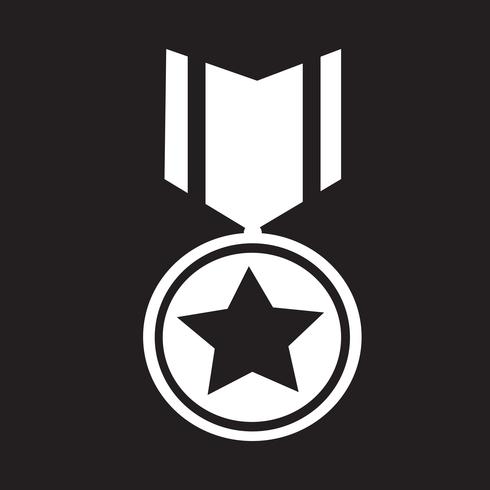 medalj ikon symbol tecken vektor