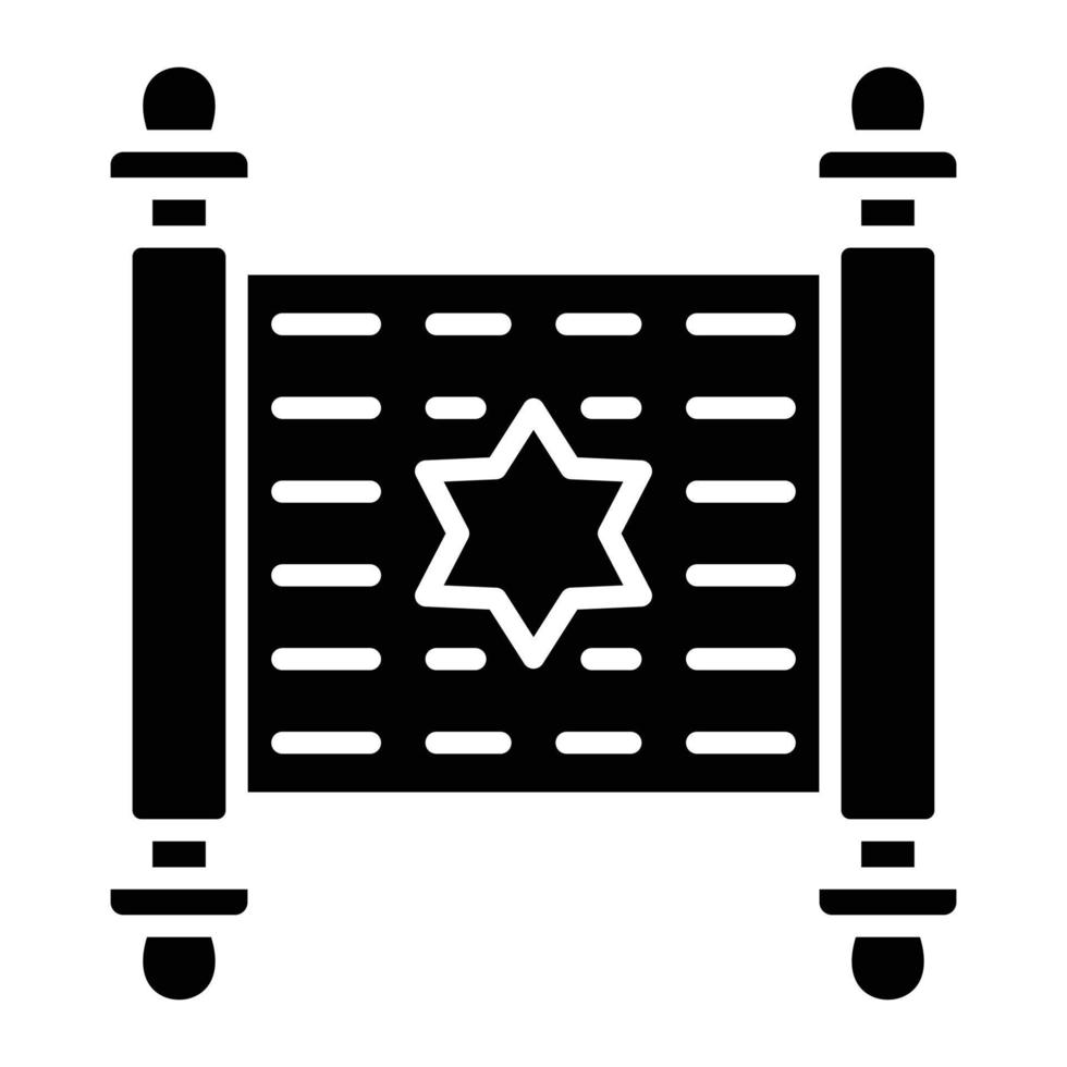 Thora-Glyphe-Symbol vektor