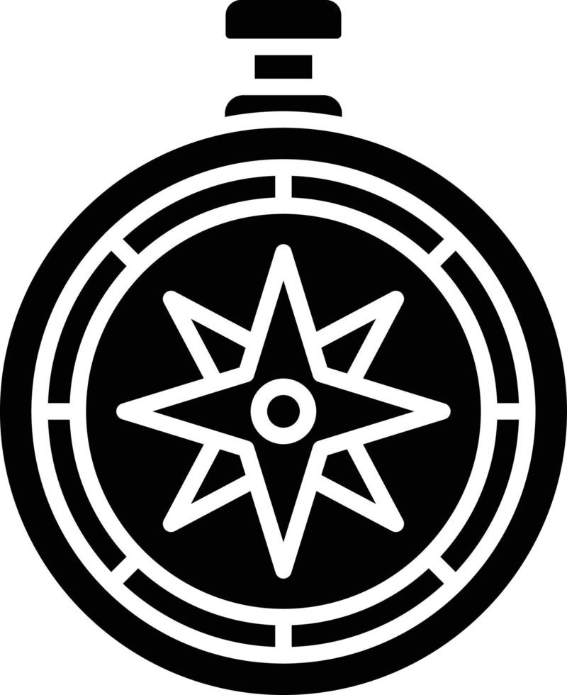 Kompass-Glyphe-Symbol vektor