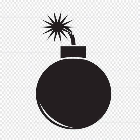 Bombe Symbol Symbol Zeichen vektor