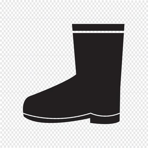 Boot-Symbol Symbol Zeichen vektor