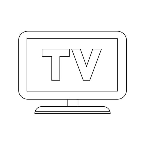 TV-Symbol Symbol Zeichen vektor