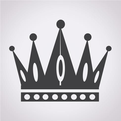 Crown icon symbol tecken vektor