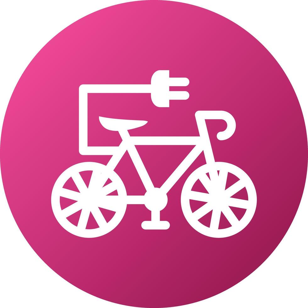 Elektrofahrrad Icon-Stil vektor