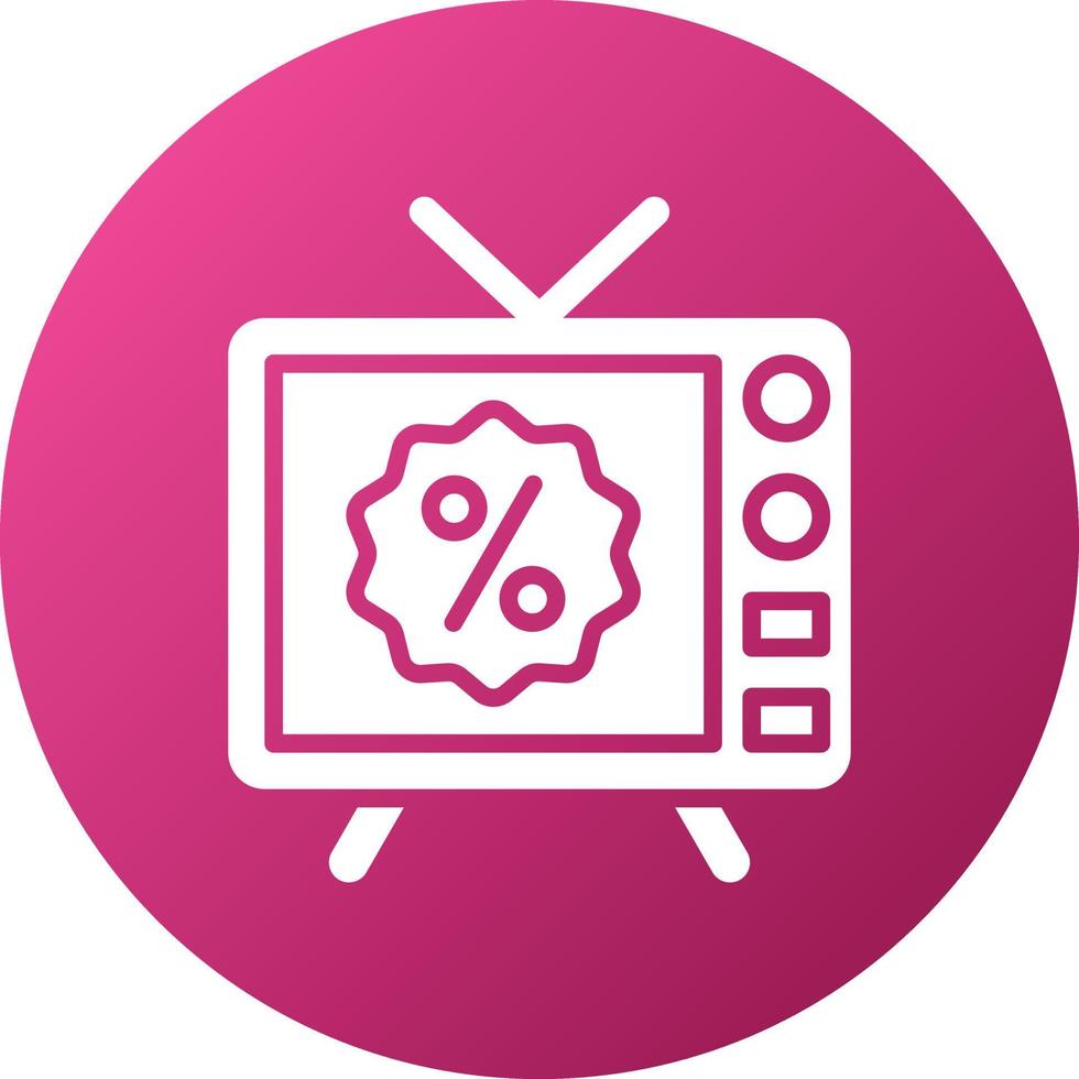 TV-Verkauf-Icon-Stil vektor