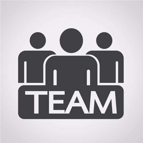 team ikon symbol tecken vektor