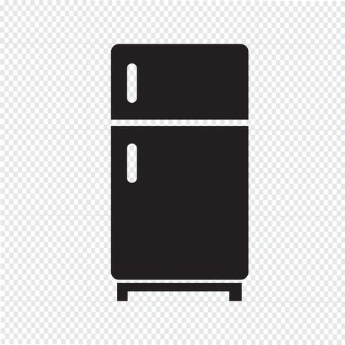 Kylskåp ikon symbol tecken vektor