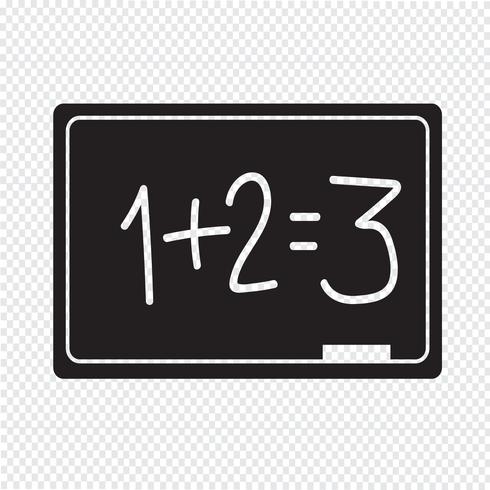 Blackboard ikon symbol tecken vektor