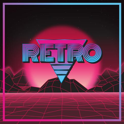 Retro 80&#39;s Style 01 vektor