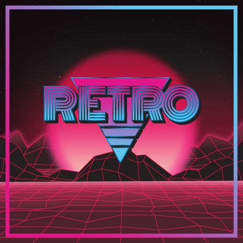 Retro 80er Jahre Style 01 vektor