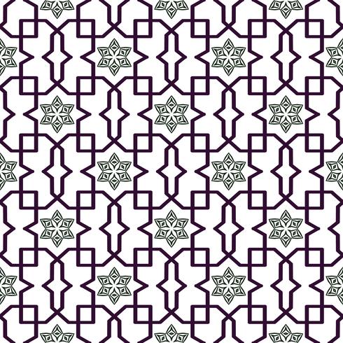 Traditionellt arabiskt trassligt mönster. Sömlös vektorbakgrund. vektor
