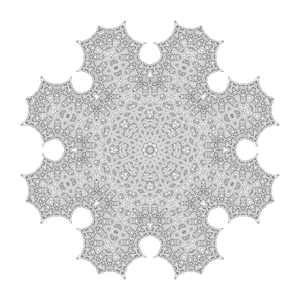 vacker mandala vektor för design