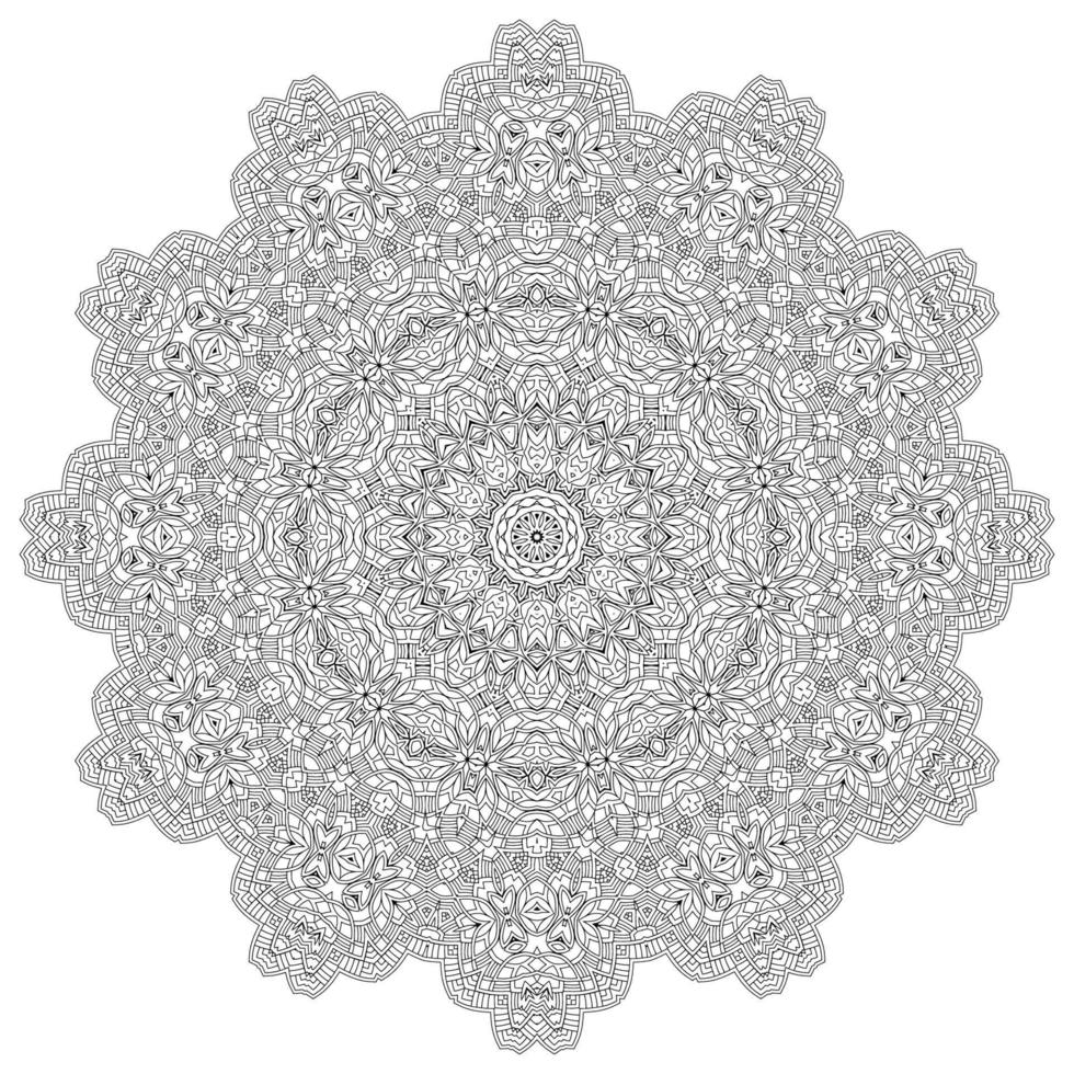 schöner Mandala-Vektor für Design vektor