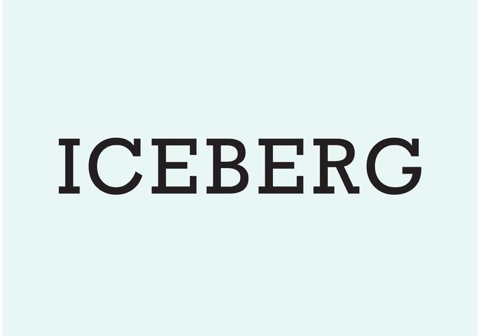 Isbergs logotyp vektor