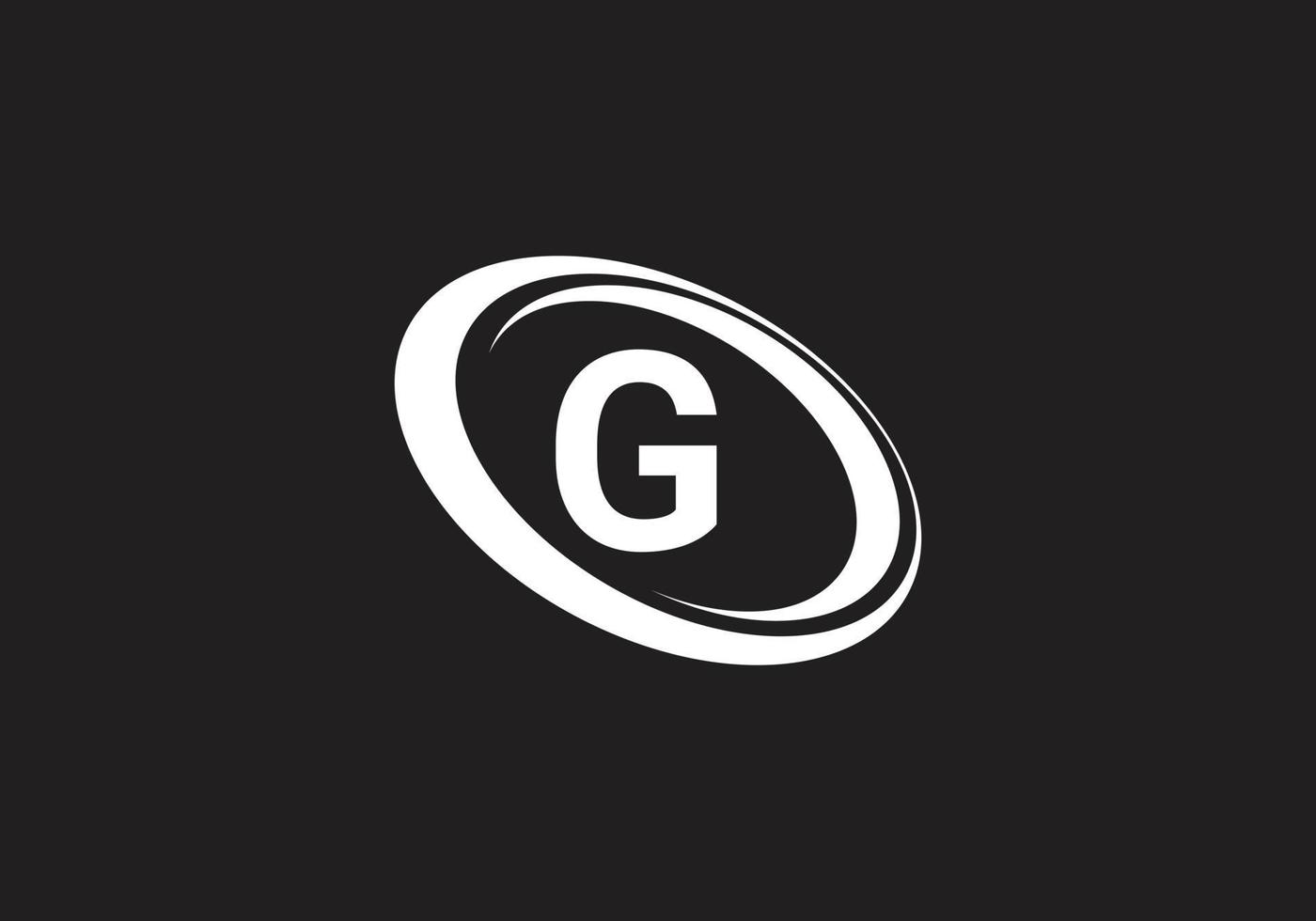 detta är en design med bokstaven g-logotyp vektor