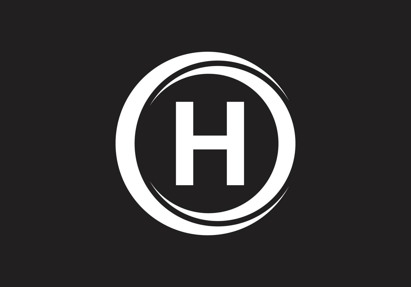 dies ist ein kreatives h-letter-logo vektor