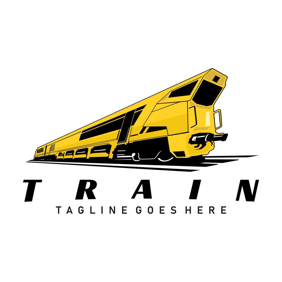 tåg logotyp ikon illustration design vektor