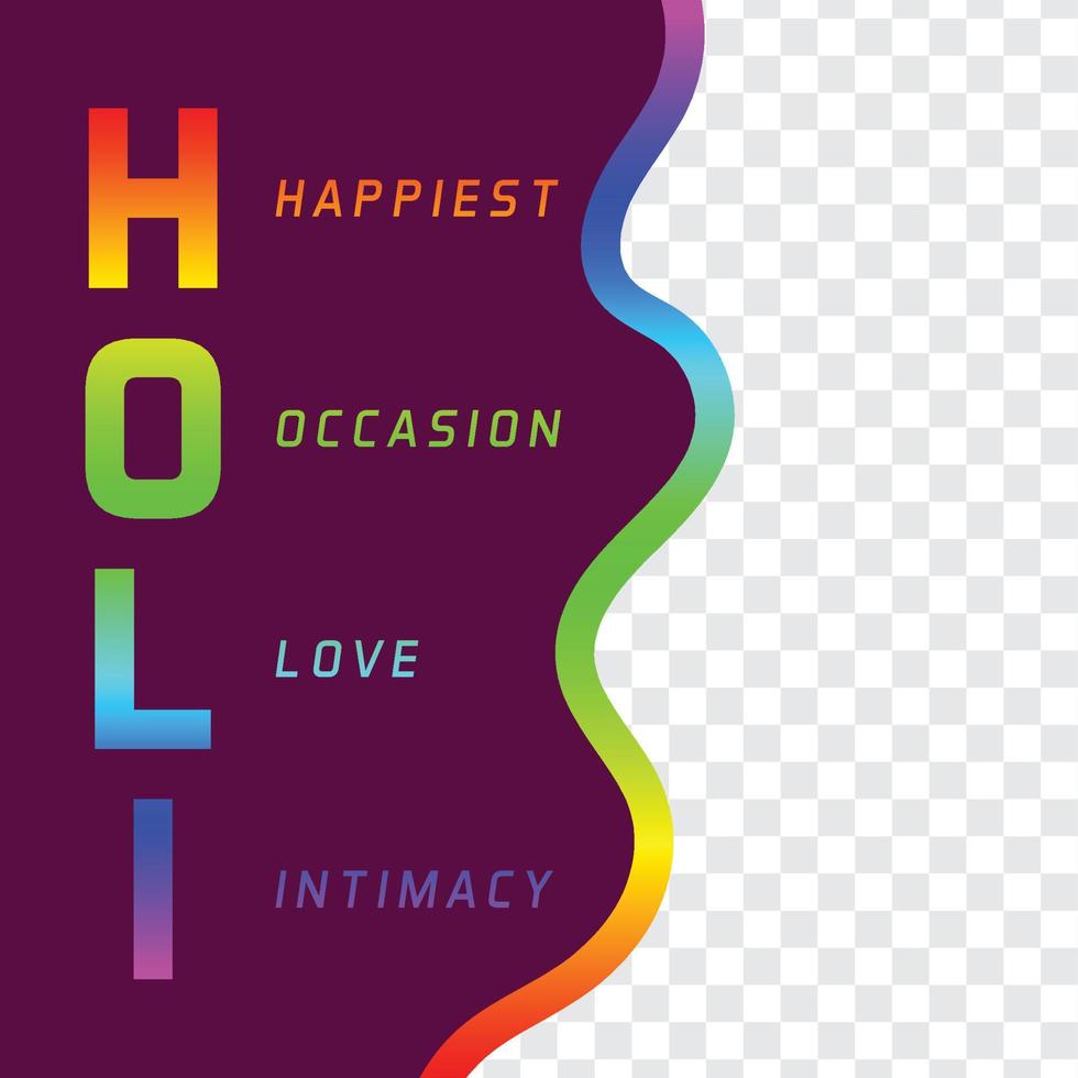 modern holi post design vektor