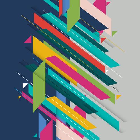 Geometrisches Element des Mmodern-Diagonalform-Zusammenfassungshintergrundes. vektor