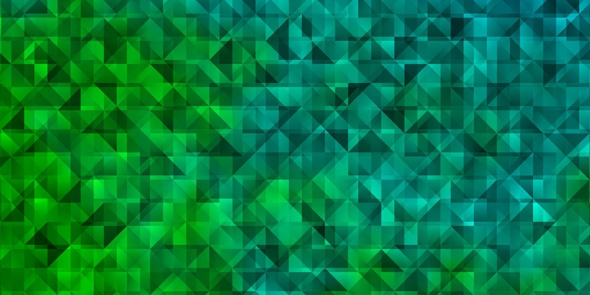 ljusblå, grön vektorlayout med linjer, trianglar. vektor