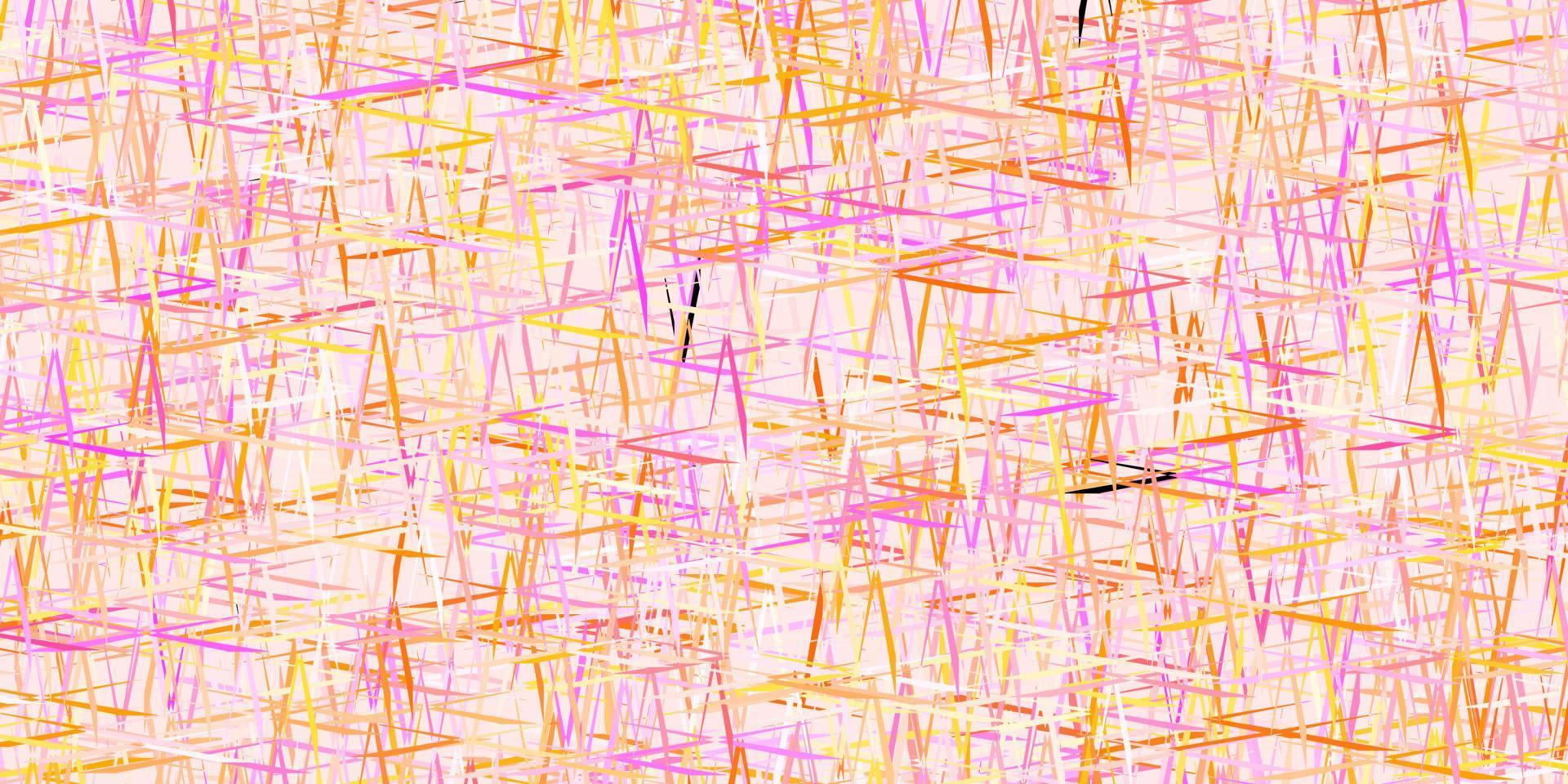 mörkrosa, gul vektorbakgrund med raka linjer. vektor