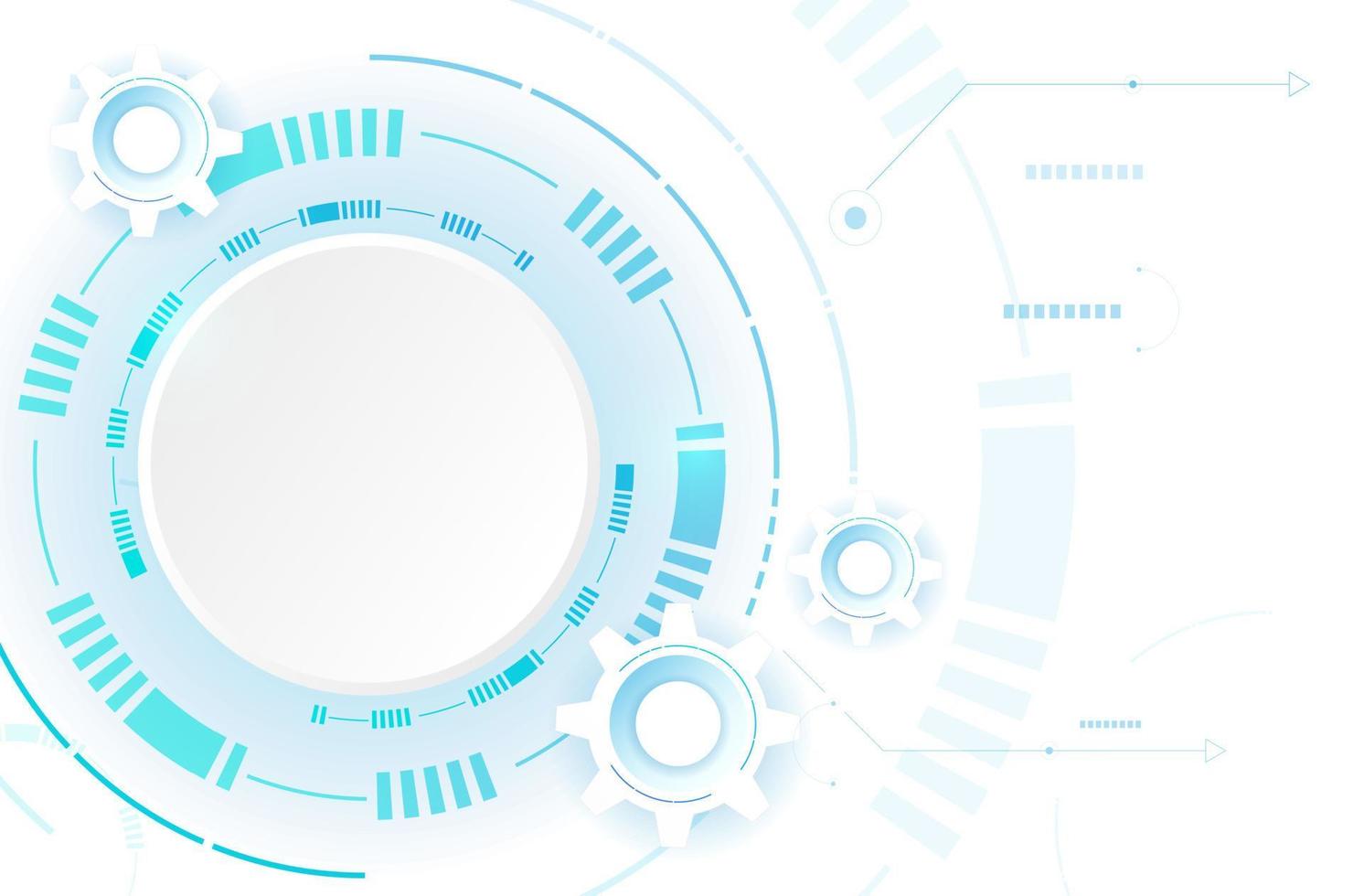 abstrakter Schaltungstechnologie-Systemhintergrund für Geschäftspräsentation. abstraktes Ganghintergrunddesign. digitaler futuristischer minimalismus. Vektor-Illustration vektor