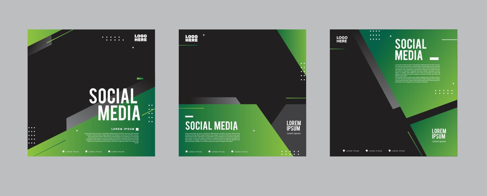 designmall för sociala medier vektor