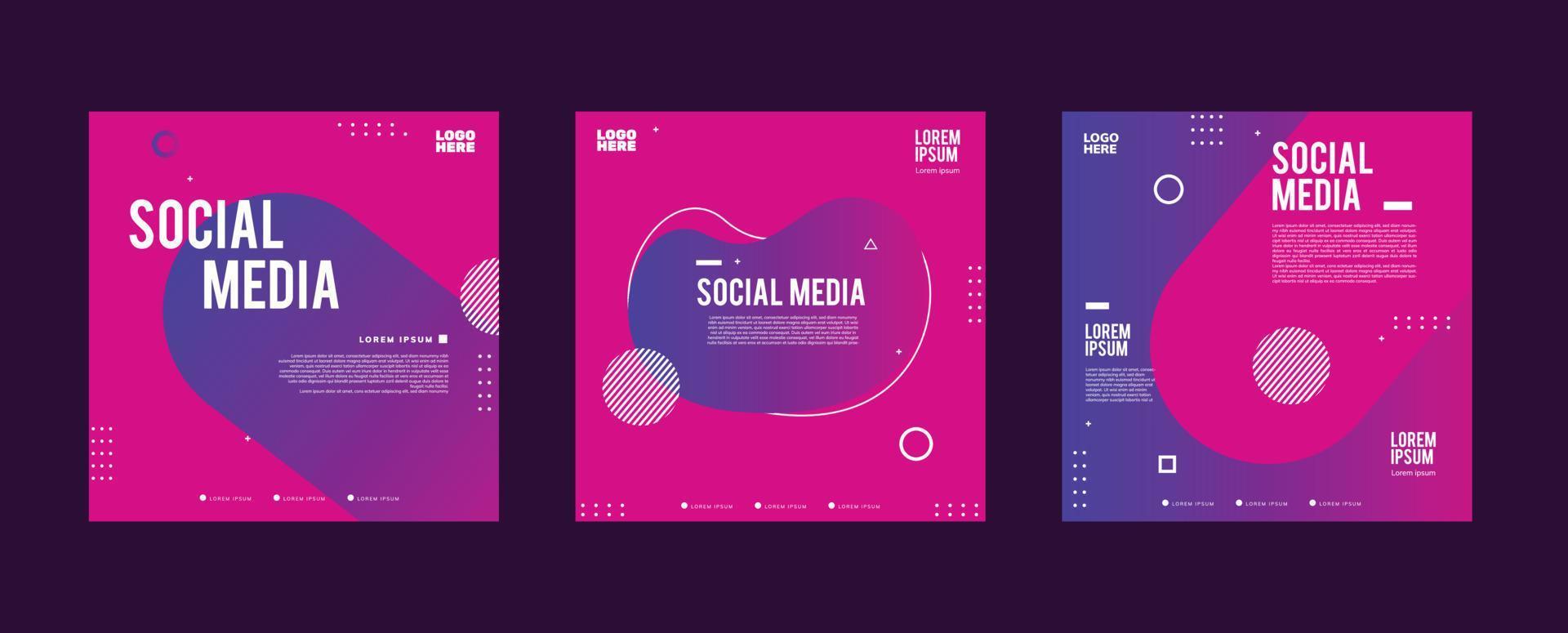Social-Media-Design-Template-Design vektor