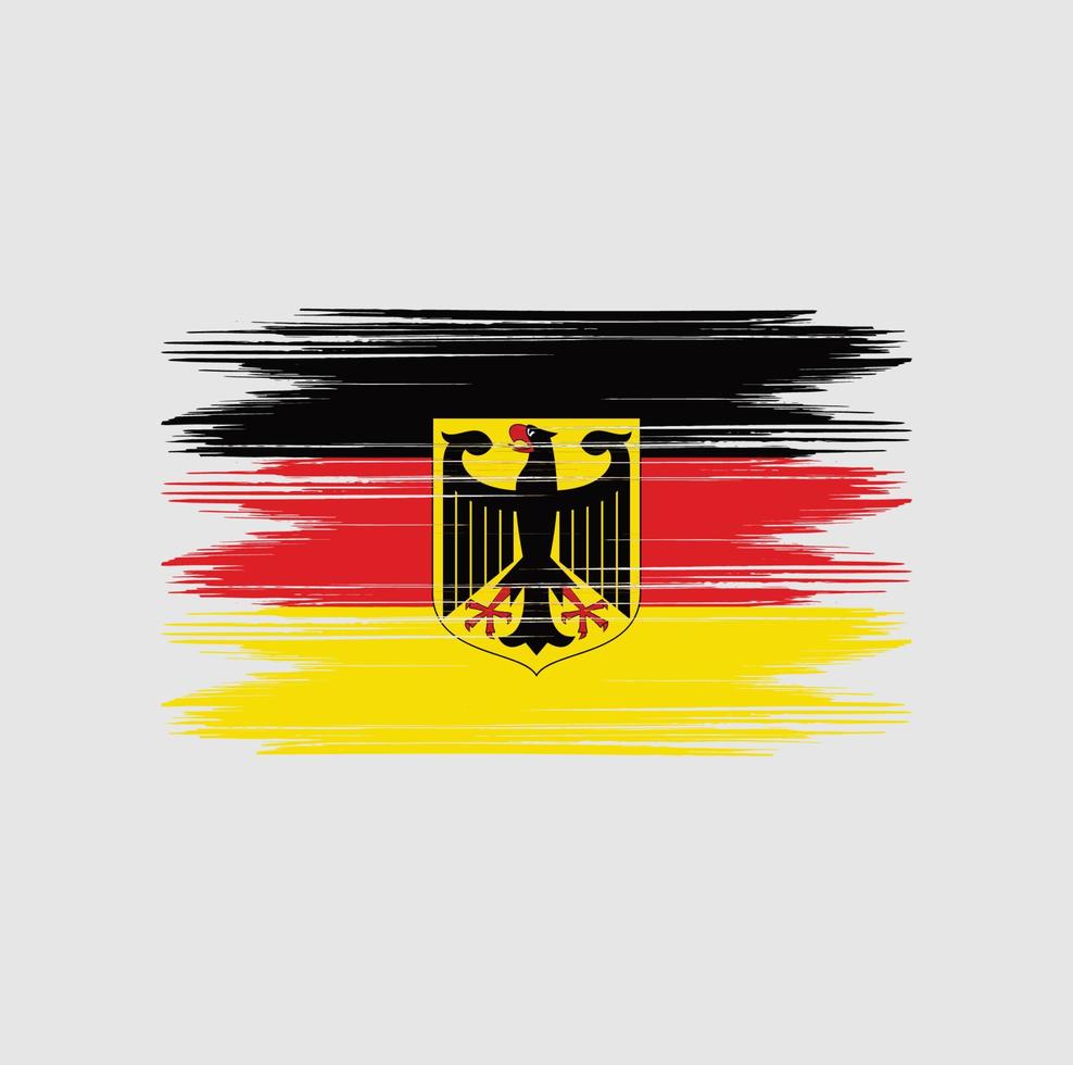 deutschland flagge bürste vektor