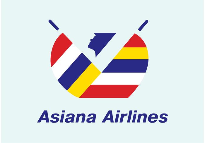 asiana flygbolag vektor