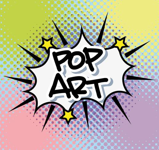 Pop art bubbla vektor