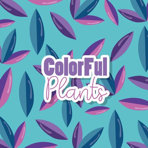 Färgglada växter design vektor