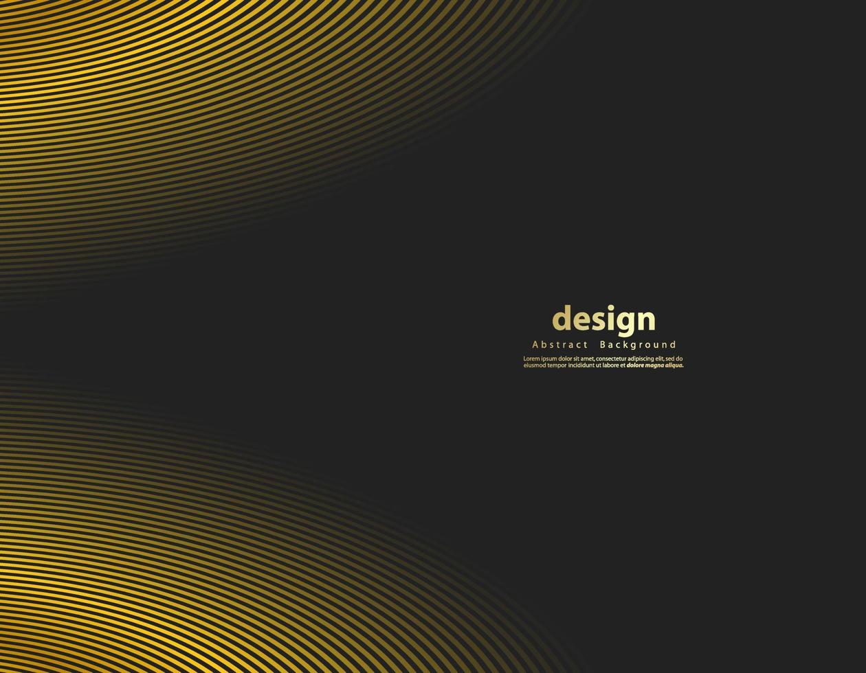 abstrakter Gold luxuriöser Wellenlinienhintergrund - einfache Textur für Ihr Design. Farbverlauf Hintergrund. moderne Dekoration für Websites, Poster, Banner, eps10 Vektor