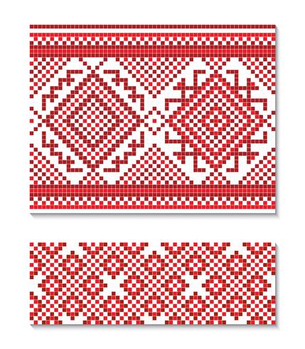 Vektorillustration der ukrainischen Verzierung nahtlos. Für Tapeten, Textilien, Karten vektor