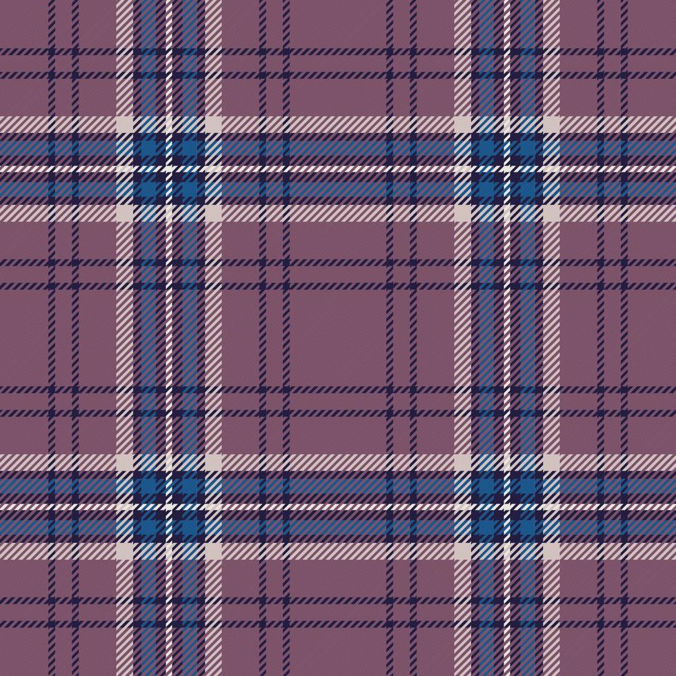 tartan karierter violetter stoff textur hintergrund. Plaidmuster, schottischer Käfig vektor