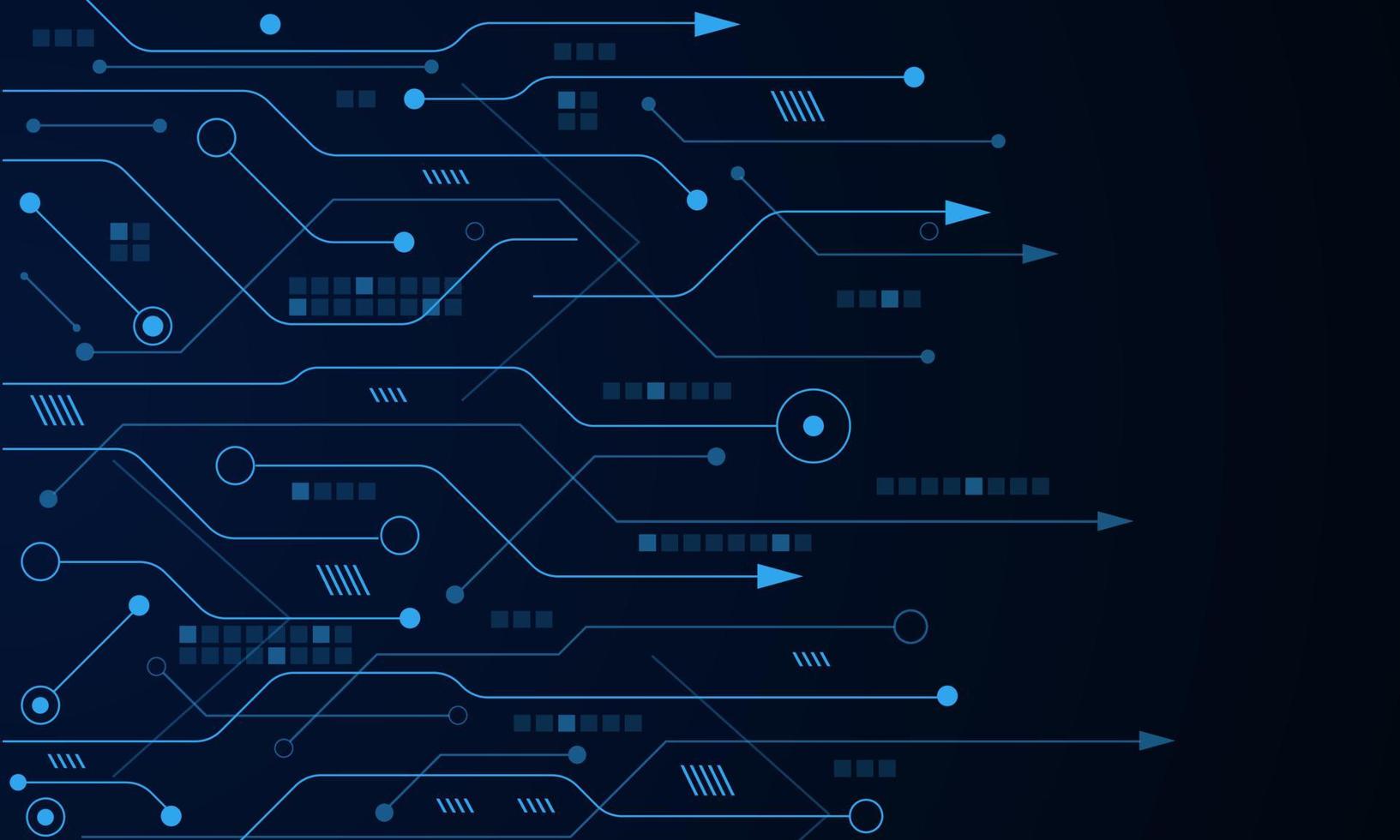 Vektor-futuristischer Technologiehintergrund, elektronisches Motherboard, Kommunikations- und Technikkonzept vektor