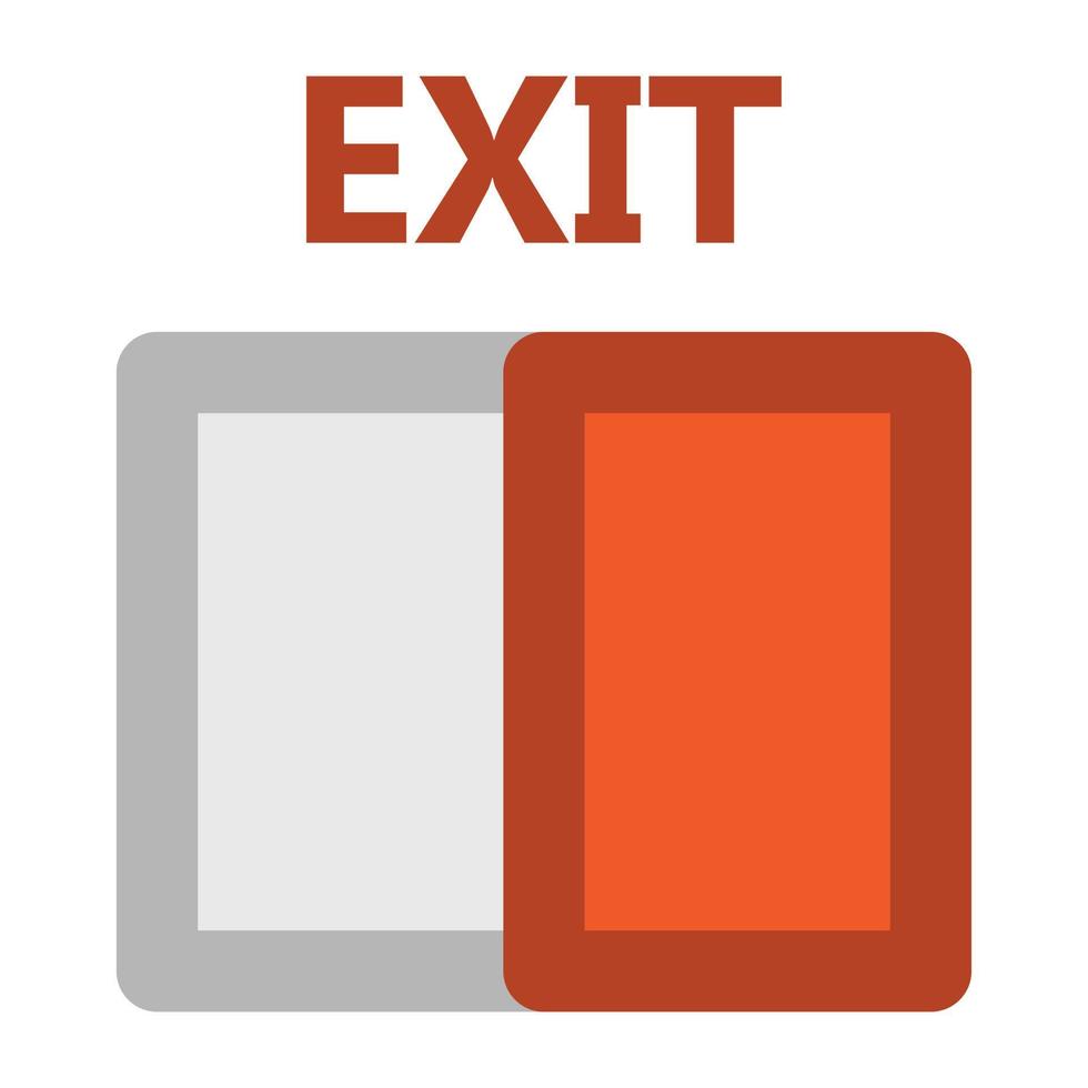 trendige Exit-Konzepte vektor