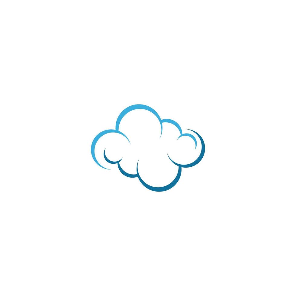 Cloud-Logo-Icon-Design-Illustrationsvorlage vektor