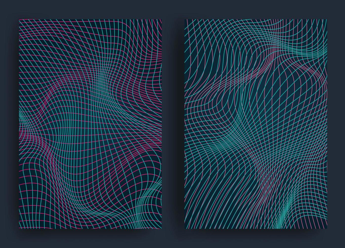 heller abstrakter verlaufshintergrund mit geometrischen formen und geschwungenen linien. holographischer Effekt. Foliendesign für Cover, Poster, Geschenkpapier. Vektor-Illustration vektor