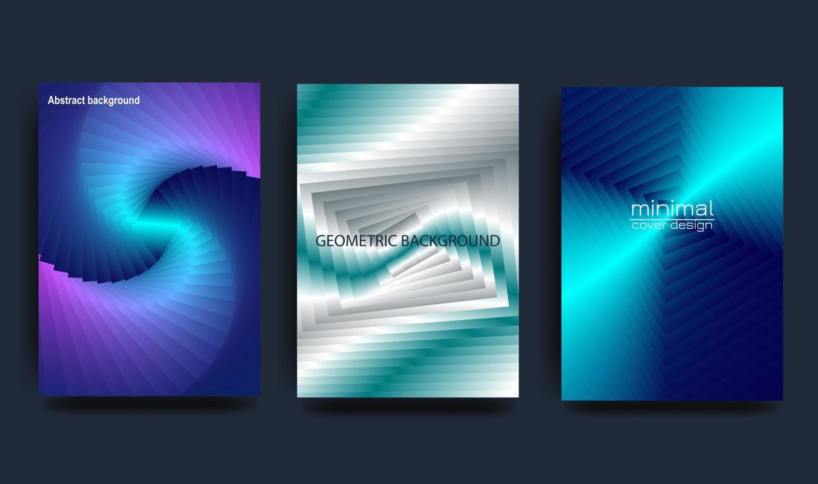 ljus abstrakt gradientbakgrund med geometriska former och böjda linjer. holografisk effekt. foil.design för omslag, affischer, omslagspapper. vektor illustration