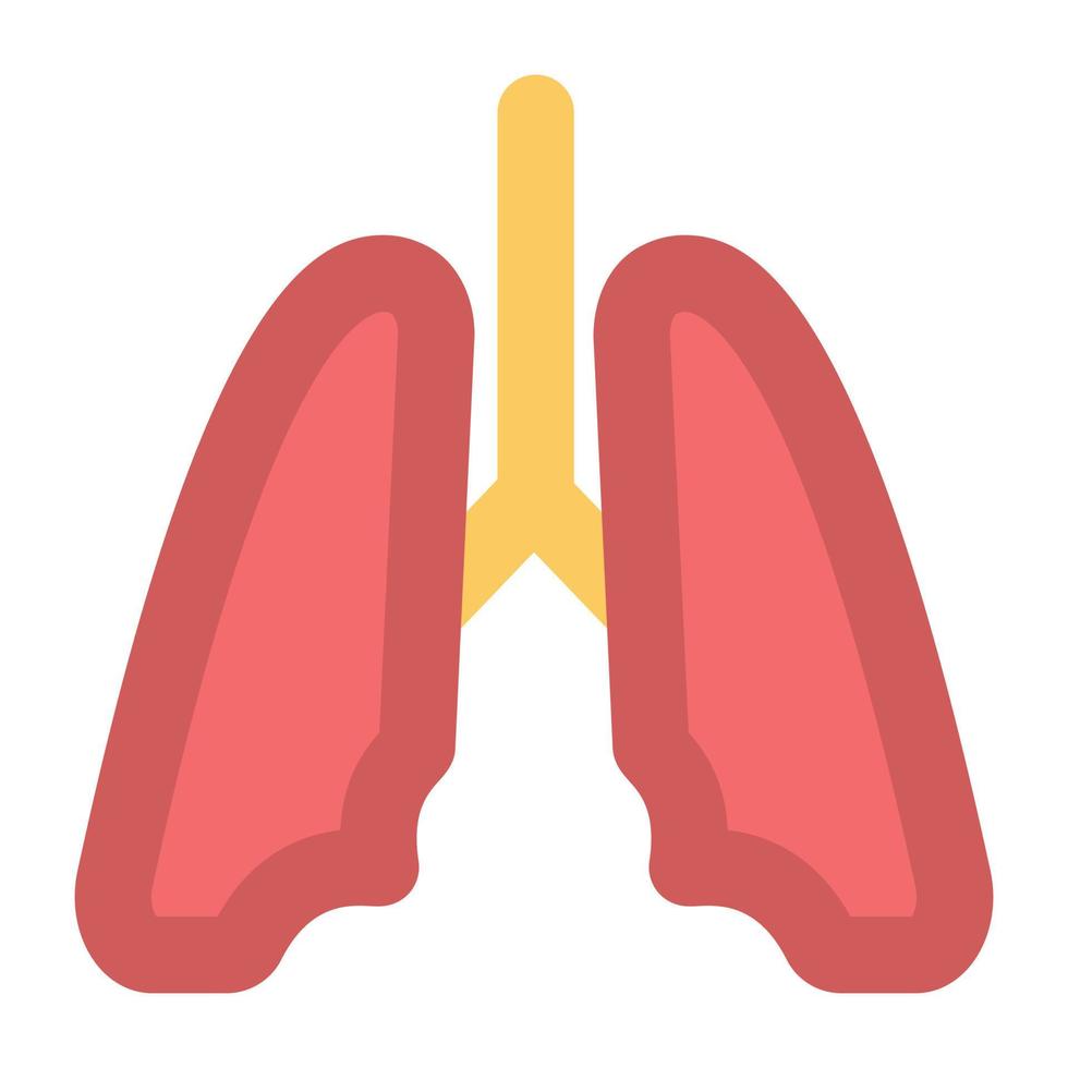 trendige Lungenkonzepte vektor