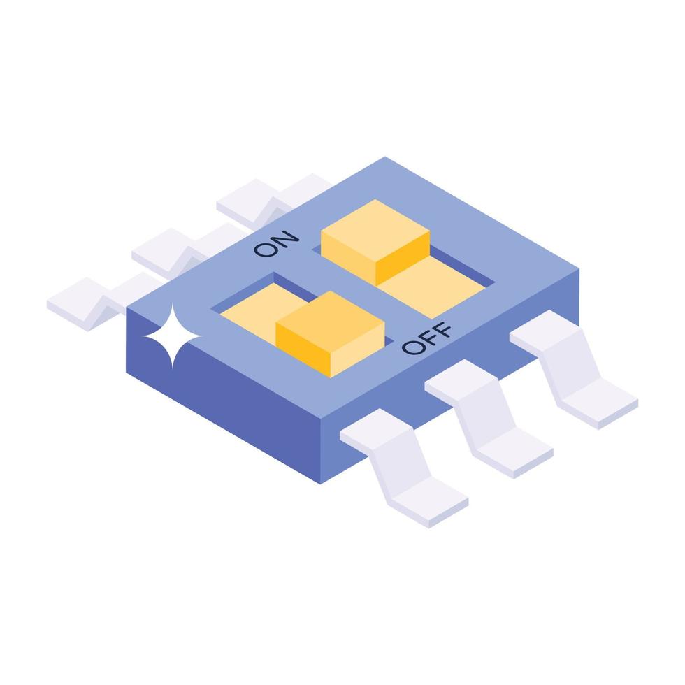 Netzstecker-Symbol im isometrischen Design, bearbeitbarer Vektor des elektrischen Adapters