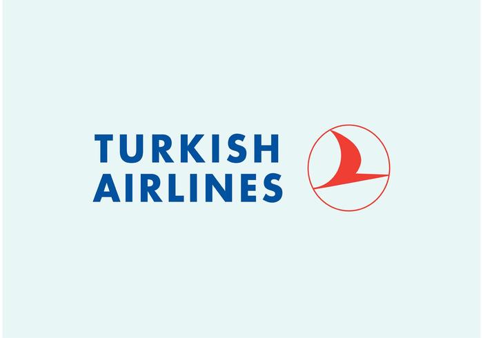 Turkiska flygbolagens logotyp vektor