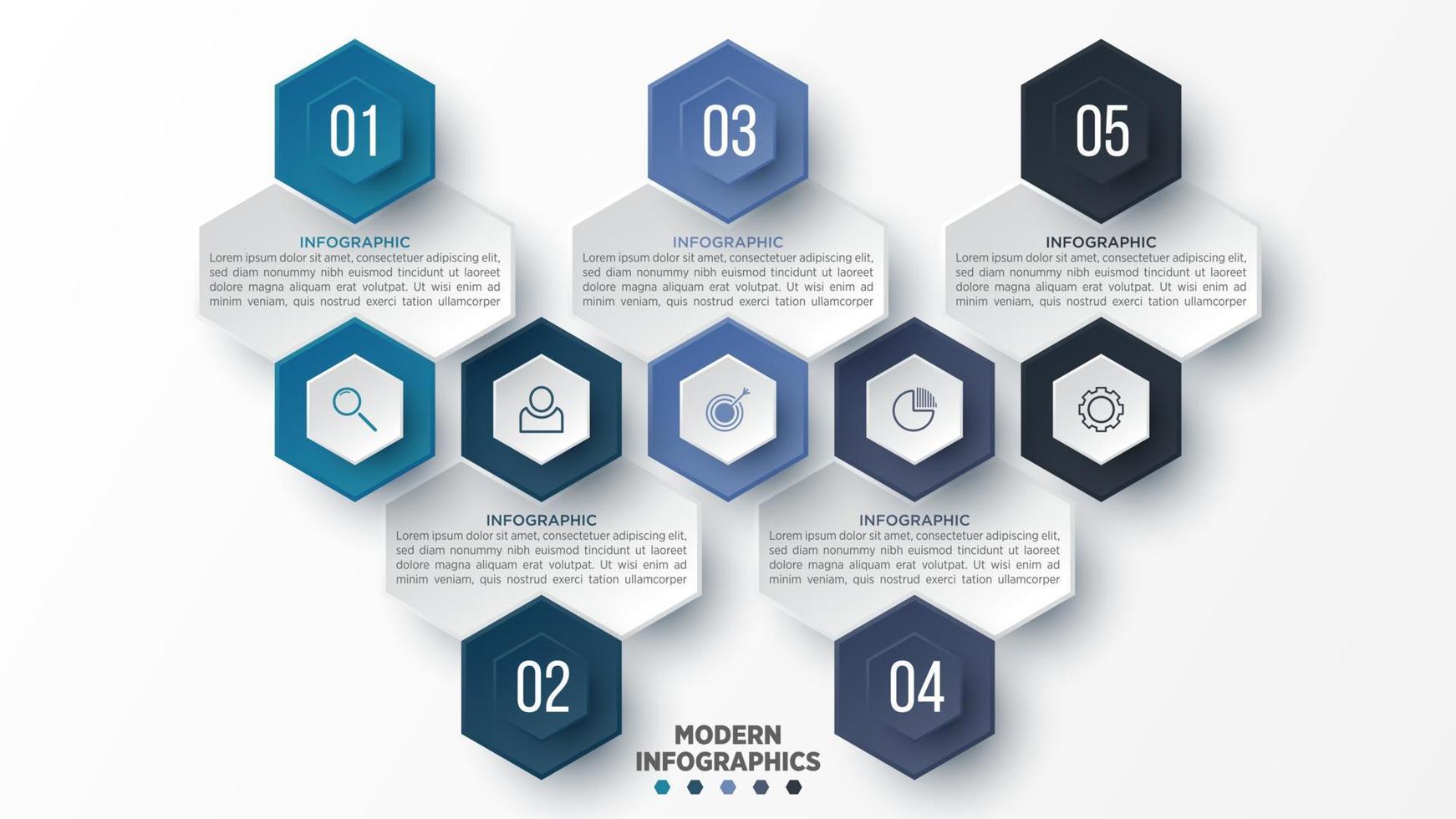 Vektor 3D-Infografik-Vorlage für die Präsentation. Visualisierung von Geschäftsdaten. abstrakte Elemente. kreatives konzept für infografik.