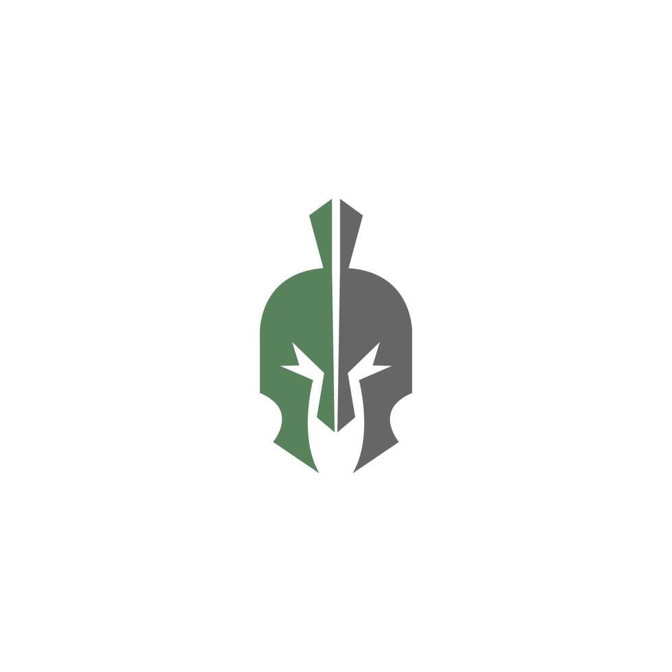 gladiator, spartansk ikon logotyp design vektor