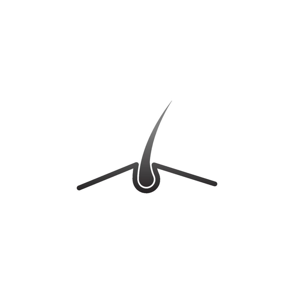 hårsäck illustration logotyp ikon desain mall vektor