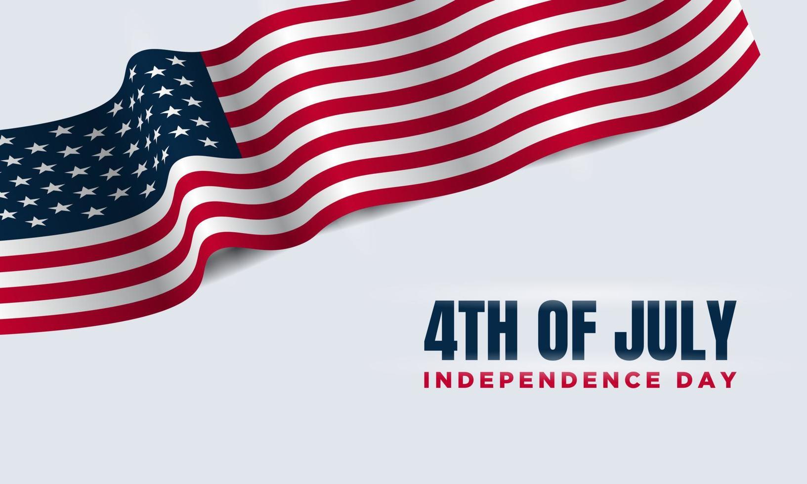 amerikanischer unabhängigkeitstag hintergrund. vierter Juli. vektor