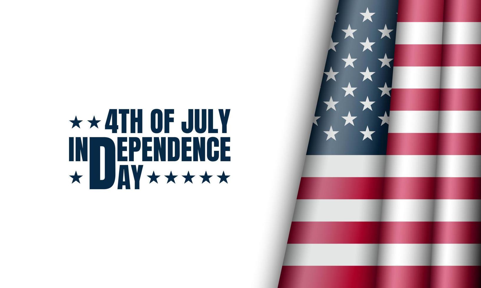 amerikansk självständighetsdagen bakgrund. fjärde juli. vektor